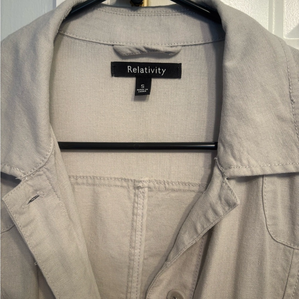 Off white button up jacket/shirt. - Picture 2 of 4